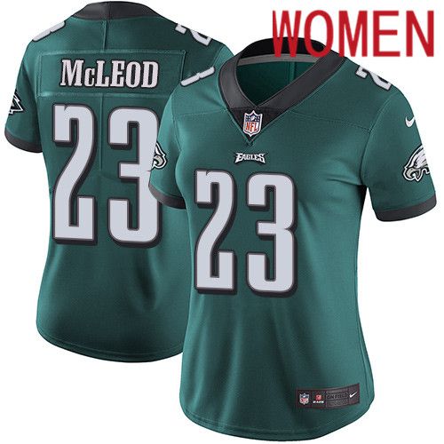Women Philadelphia Eagles #23 Rodney McLeod Nike Midnight Green Vapor Limited NFL Jersey